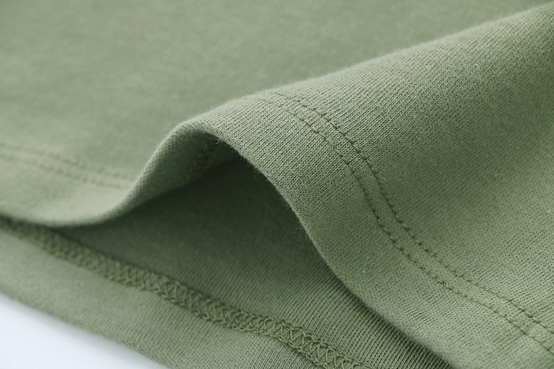 100% Organic Cotton Toddler Summer 2 Piece short sleeve Pajama Set - Olive Green