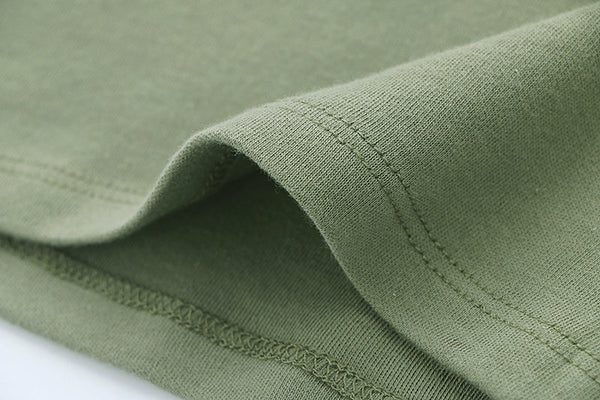 100% Organic Cotton Toddler Summer 2 Piece short sleeve Pajama Set - Olive Green