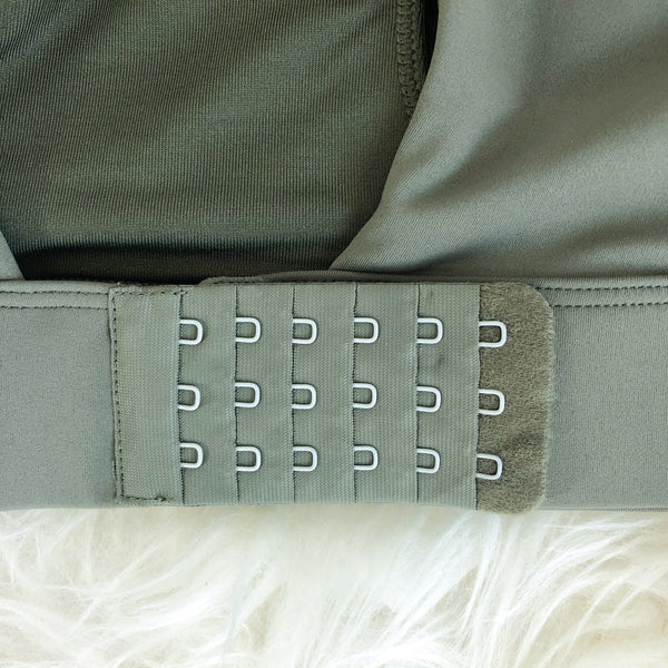 Chloe 3 Running Nursing Sports Bra (Dark Olive)