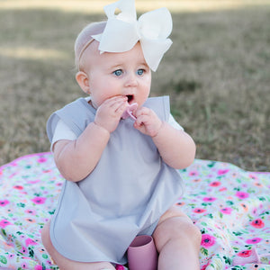 Solid Light Gray Minimalist Bapron