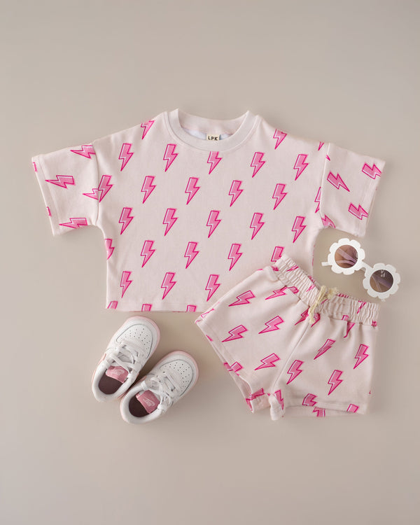 Shorts Set | Pink Bolts