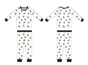 Dream Team Set sleepsuits and pyjamas for babies, showcasing cozy and stylish designs from angle 6.