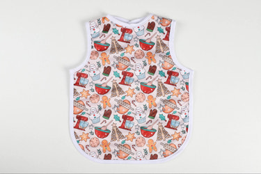 Adventure Apron Bib - Santa Cookies - MOOGCO Baby