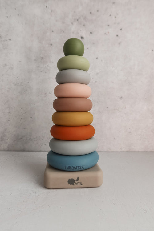 Silicone Ring Stacking Toy – 10pc| LYTL®️