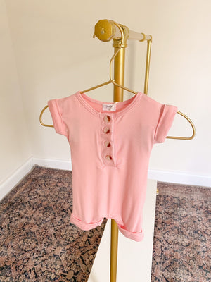 Baby Romper - (Newborn-12 months) White, Navy Blue, Pink, Camel Brown