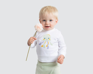 Organic Cotton Pullover - Let's Sea for babies, soft and stylish toddler top in ocean-inspired design.