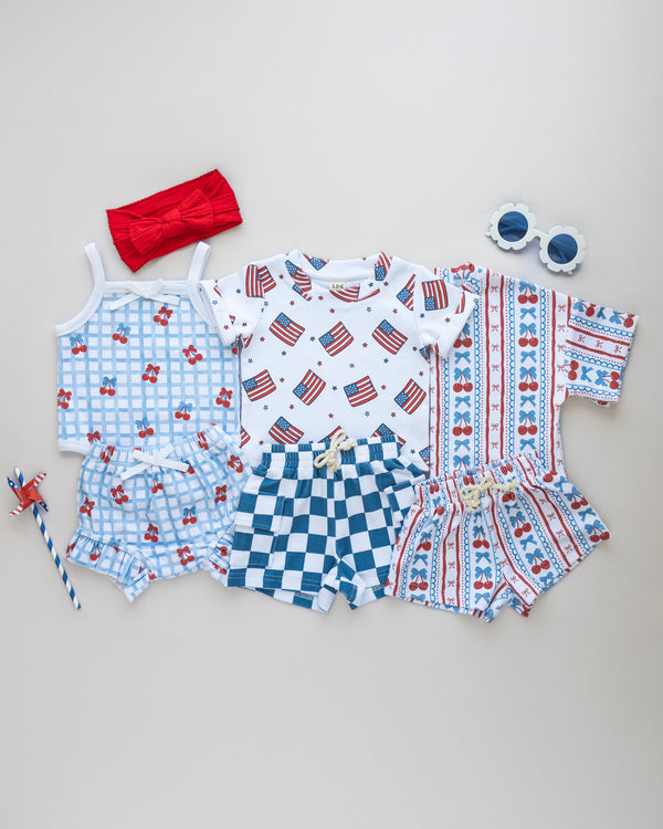 Cargo Shorts Set | Patriotic Vibes