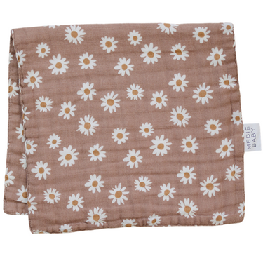 Daisy Dream Muslin Burp Cloth - MOOGCO Baby