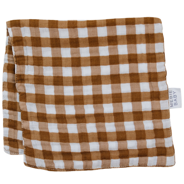 Gingham Muslin Burp Cloth - MOOGCO Baby