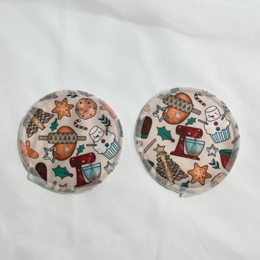 Nurse & Nurture Pads - Santa Cookies - MOOGCO Baby