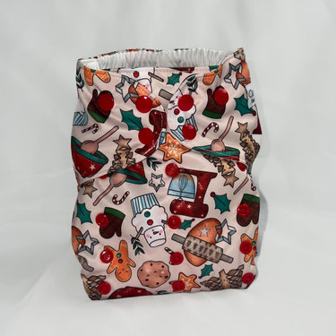 Wildest Cloth Diaper Pocket (XL) -  Santa Cookies - MOOGCO Baby