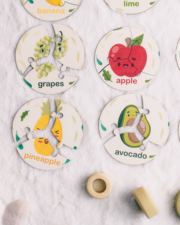 Fruits Round Jigsaw Set