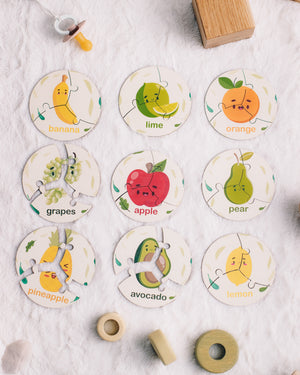 Fruits Round Jigsaw Set
