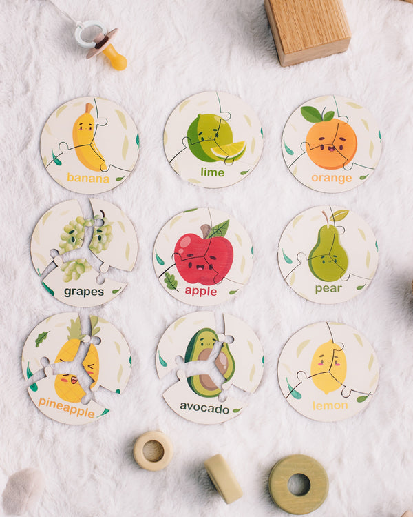 Fruits Round Jigsaw Set
