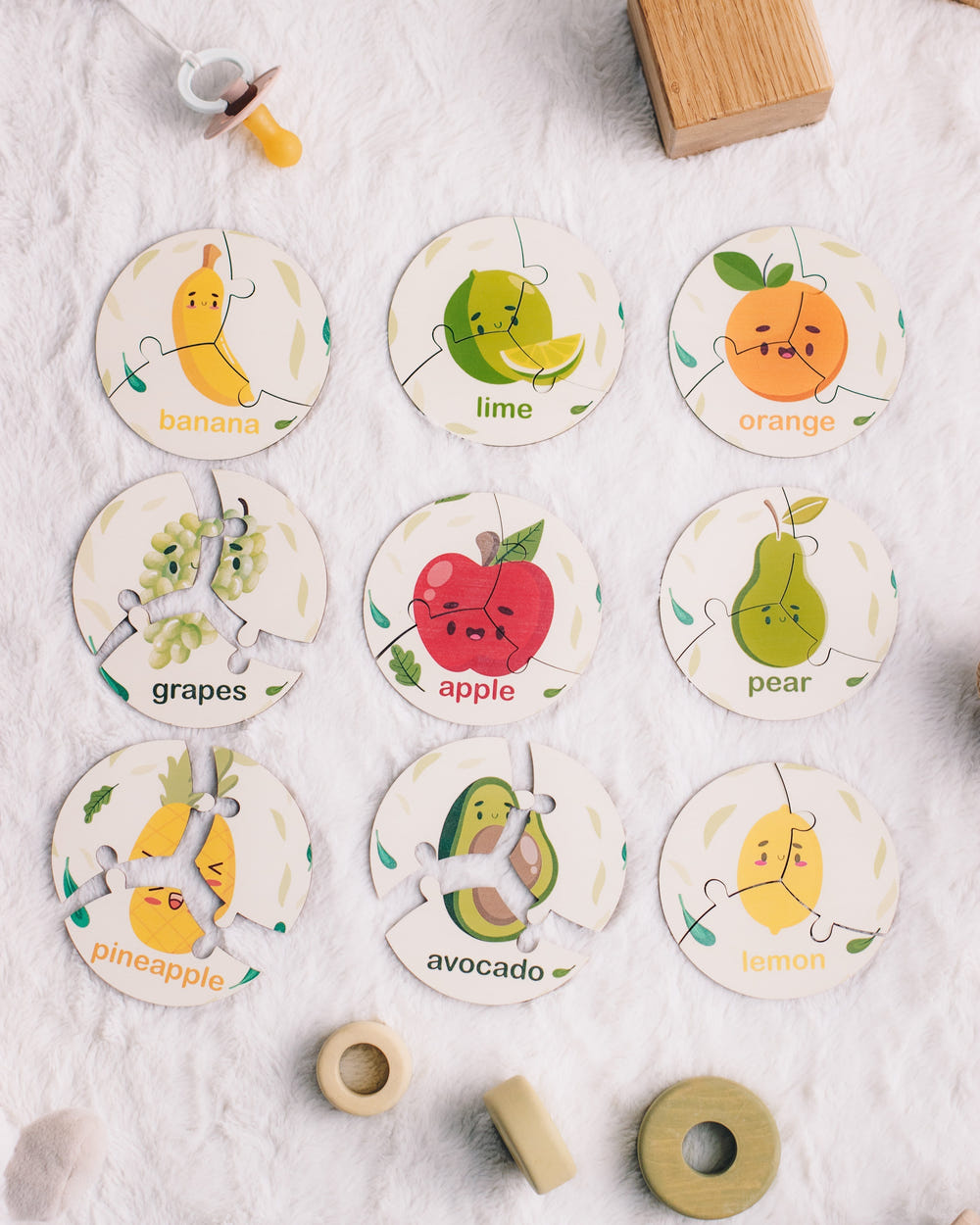 Fruits Round Jigsaw Set (B2B)