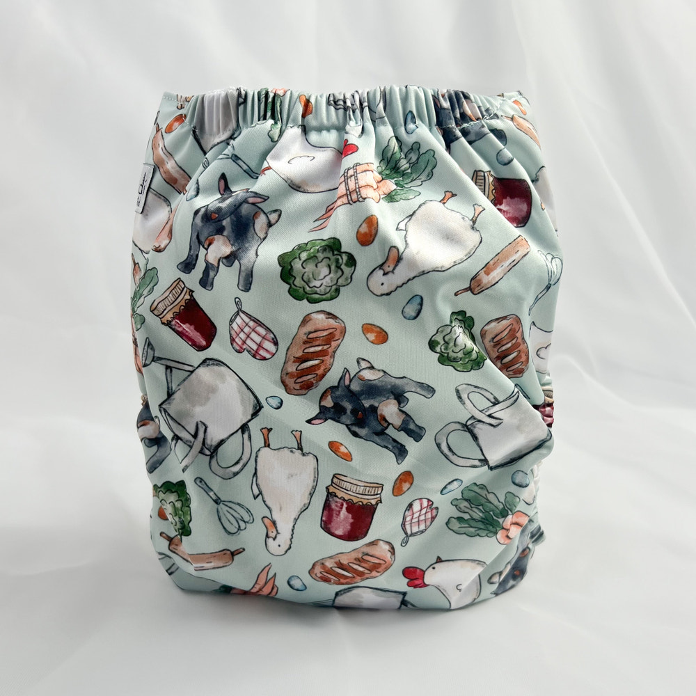 Wildest Cloth Diaper Pocket (XL) -  Farm Fresh - MOOGCO Baby