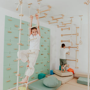 Kids Climbing Ropes