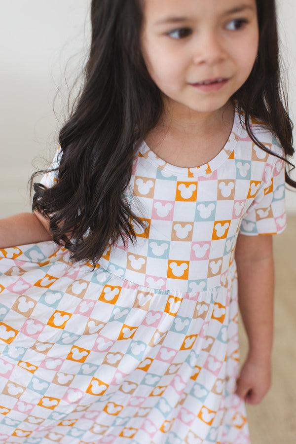 Checkerboard Charm - Dress