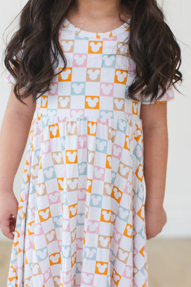 Checkerboard Charm - Dress
