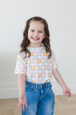 Checkerboard Charm - Everyday Tee