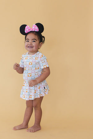 Checkerboard Charm - Bodysuit Dress