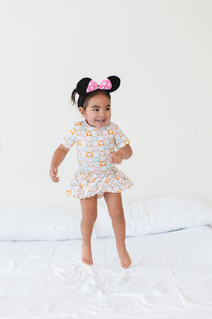 Checkerboard Charm - Bodysuit Dress