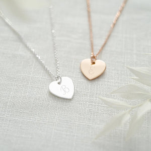 Mysha Personalized Eternal Initial Heart Pendant