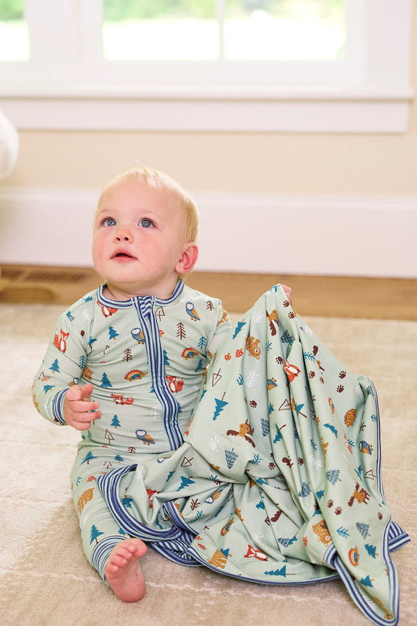 baby blanket - little pines