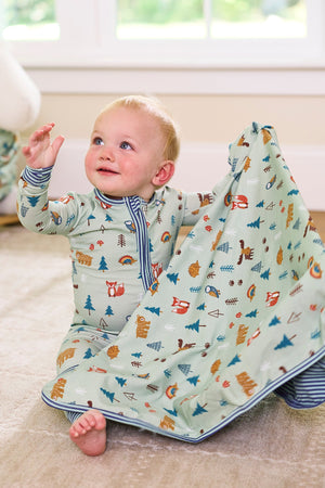 baby blanket - little pines