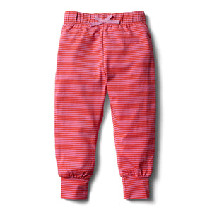 jogger - coral stripe