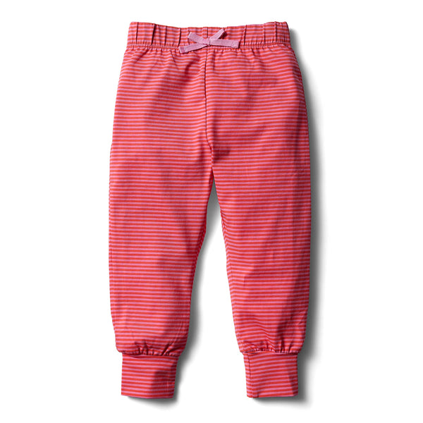 jogger set - downeast daydreams, coral stripe