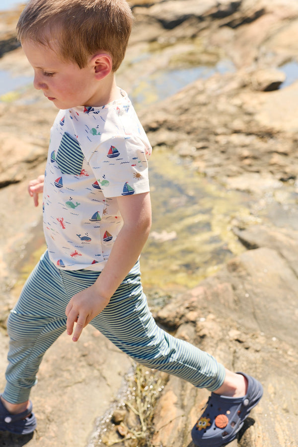 jogger - harbor blue stripe