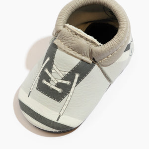 Ice Ice Baby City Baby Shoe in angle 2 view, stylish and comfortable city mocc for little feet.