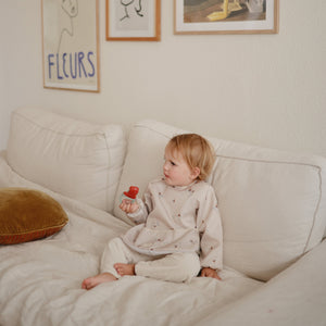 Mushie Long Sleeve Bib water resistant 6 to 24 months