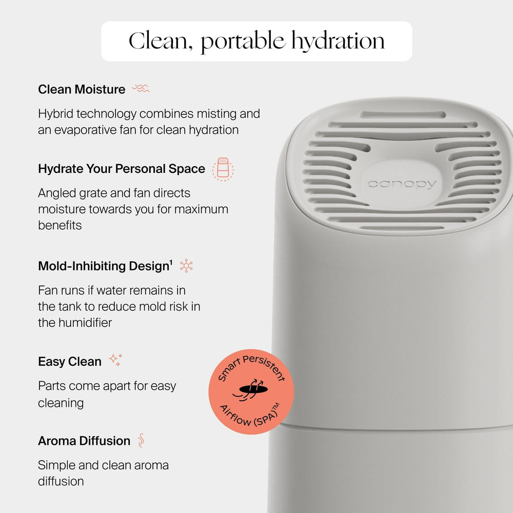 Portable humidifier for babies, ensuring optimal humidity levels for a comfortable and healthy environment.
