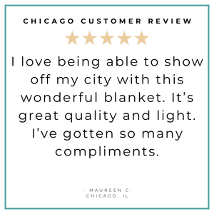 Gift Set: Chicago Baby Muslin Swaddle Blanket and Burp Cloth/Bib Combo Baby Shower Essential for Newborn