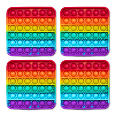 Colorful .4 Extra Rainbow Fidget Mats for early learning and sensory play, featuring engaging sight words for kids.