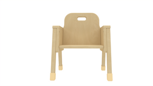 Toddler chair with 8" seat height, angled view showcasing its design and comfort for young children.