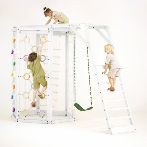 Hawthorn XL – White | Octagon Outdoor Jungle Gym