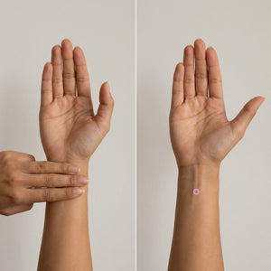"Nausea Relief Bands for babies, angled view showcasing comfort and wellness support."