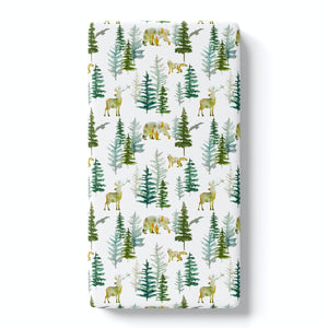 In The Woods Fitted Crib Sheet