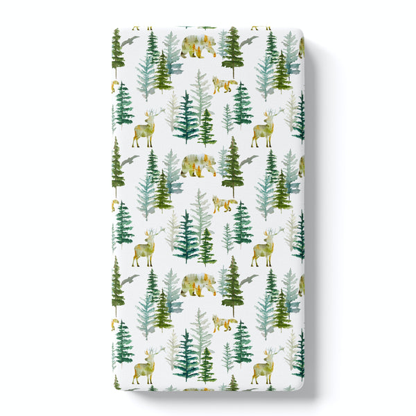 In The Woods Fitted Crib Sheet
