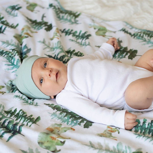 Minky Baby Blanket In The Woods