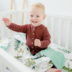 Minky Baby Blanket In The Woods