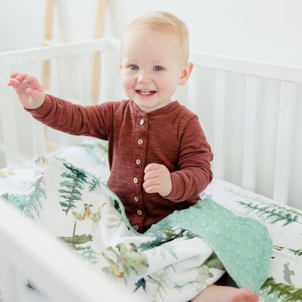 Minky Baby Blanket In The Woods