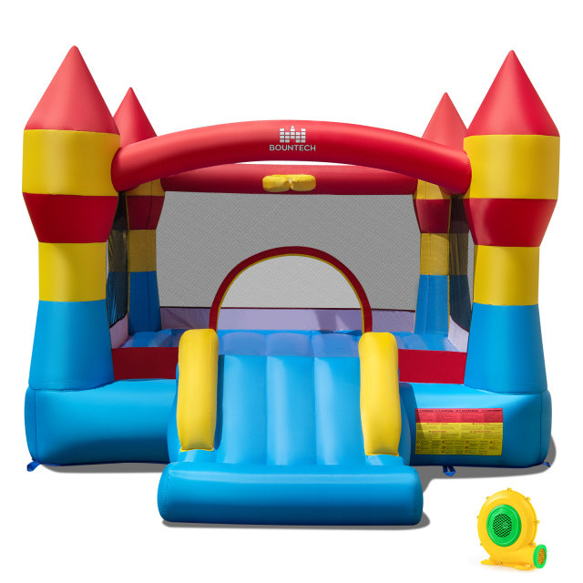 Indoor Outdoor Blow-up Bouncy Castle with 550W Blower for Yard