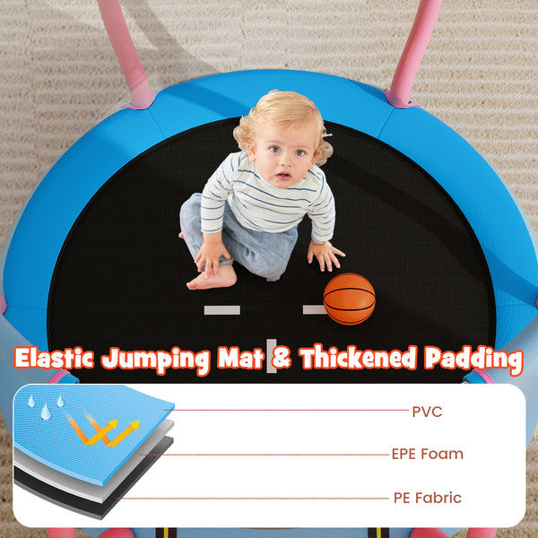 Kids Trampoline Indoor & Outdoor Pumpkin Trampoline - Safety Net