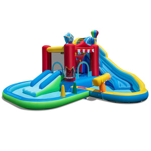 Inflatable Water Park Water Slide Wet Dry Combo Bounce House