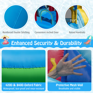 Inflatable Water Park Water Slide Wet Dry Combo Bounce House