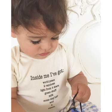 Pre-order for mid-May delivery Inside Me Poem Short Sleeve Romper